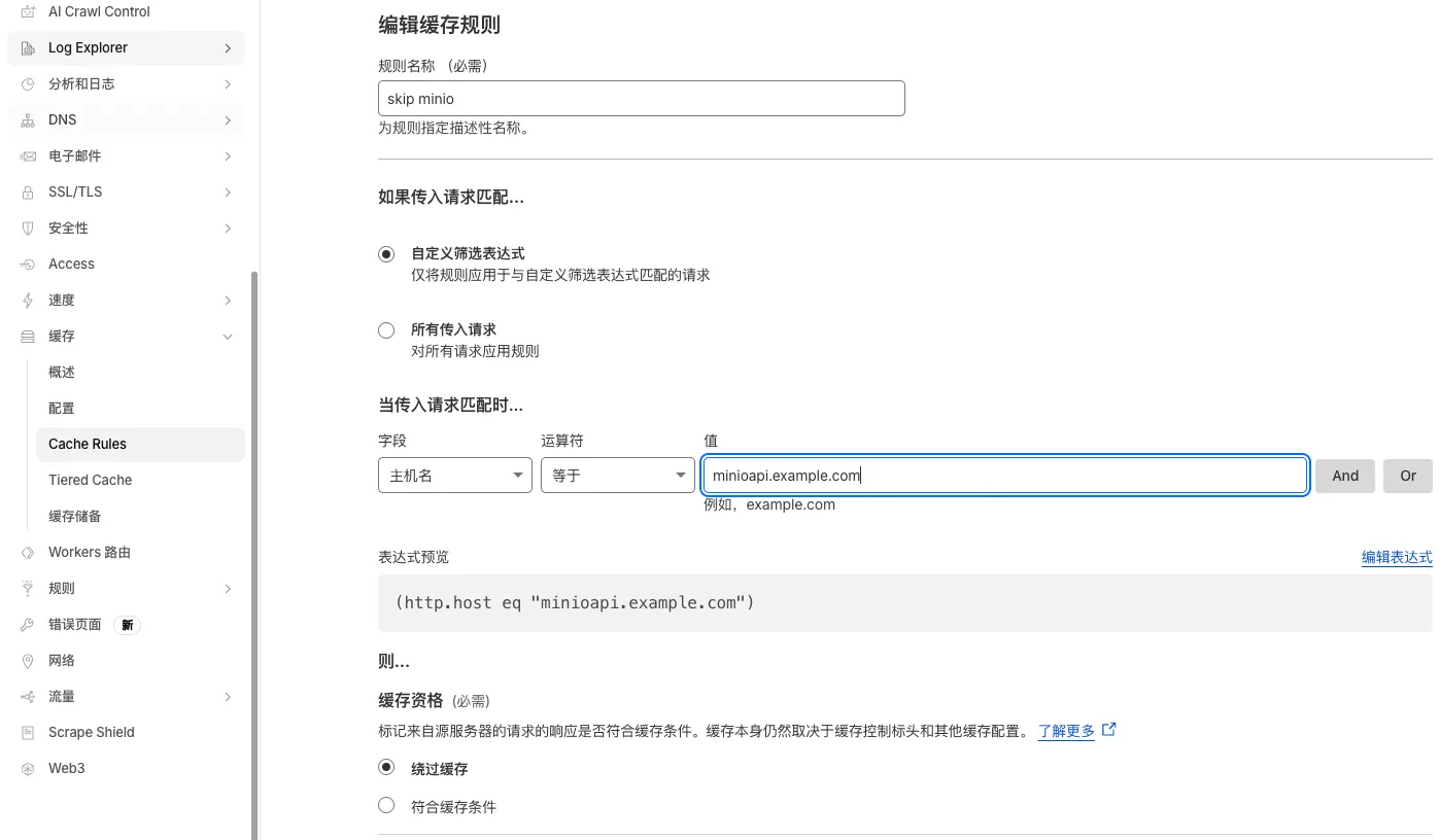 cf配置缓存规则
